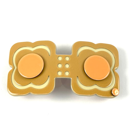 Hanover duo barrette - Camel