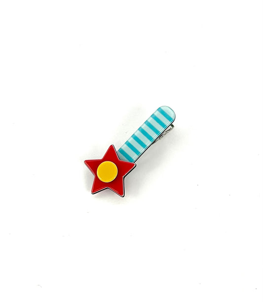 Little Inky Star - turquoise stripe