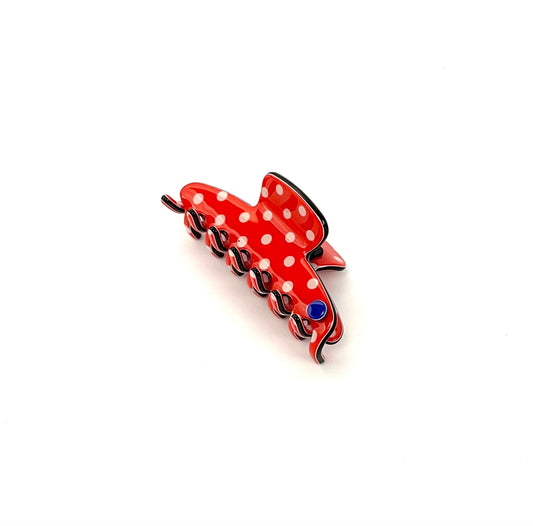 Lisbon small claw - Red polka