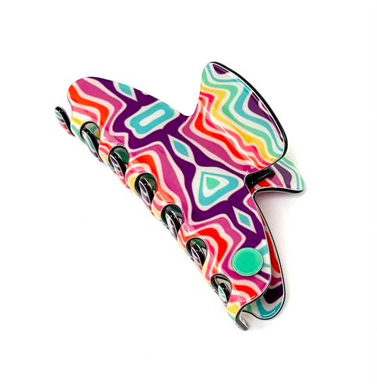 Barcelona medium claw - Swirl Multi