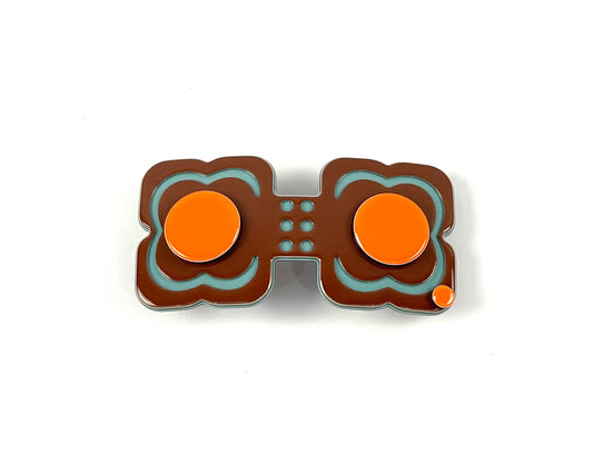 Hanover duo MINI barrette - Brown