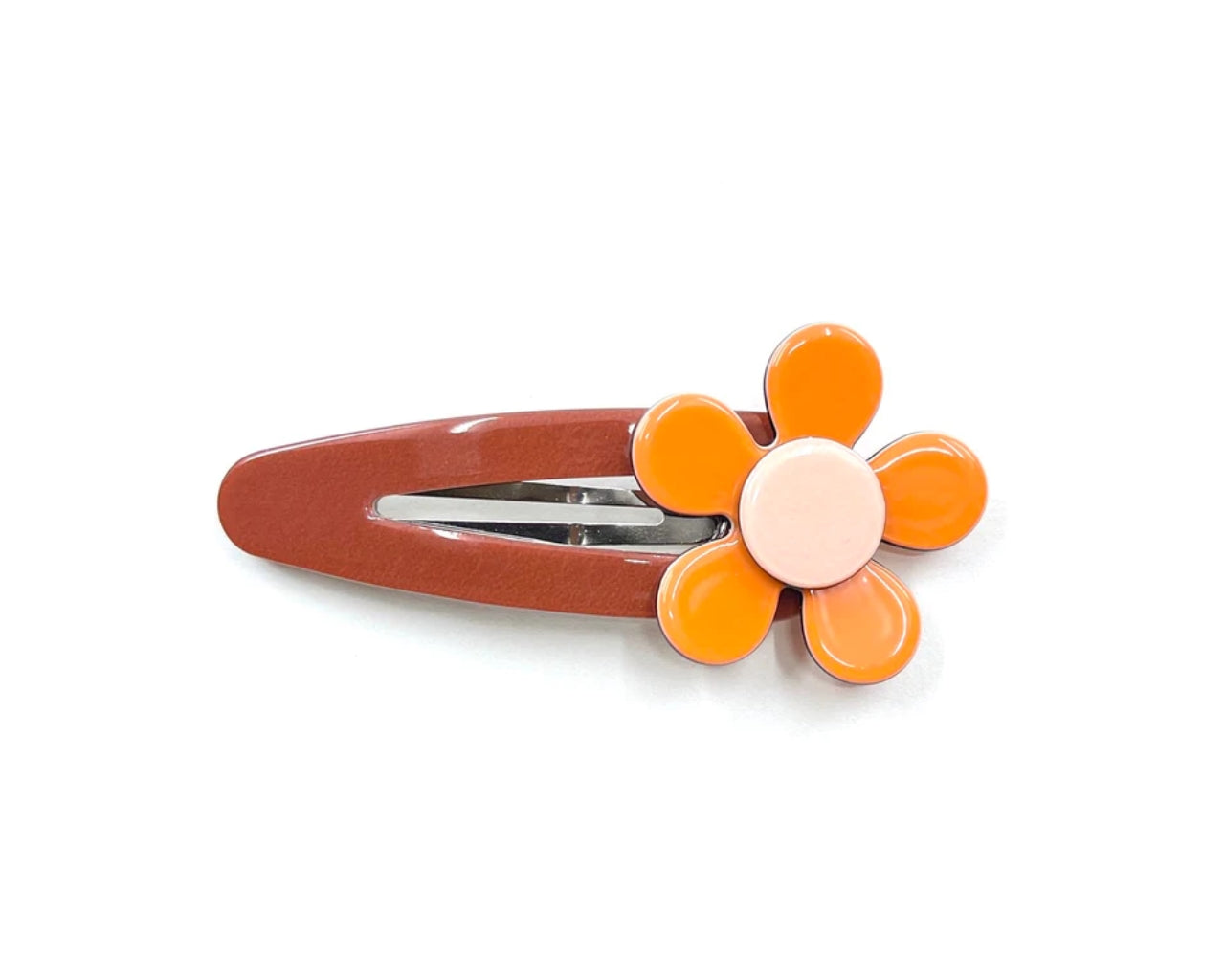 Flat flower click clack - Dusty orange